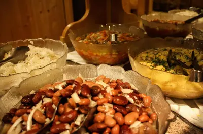 Essen im Hotel oder in der Nähe