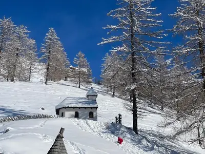 Haus Melody im Winter