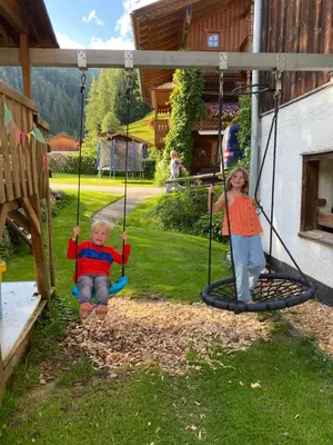 Ein Garten an der Unterkunft Moabauer
