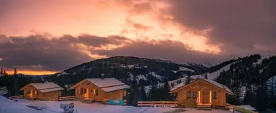 Naturlandschaft in der Nähe des Chalets