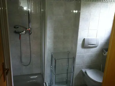 Ein Badezimmer in der Unterkunft Pension Speckmoser