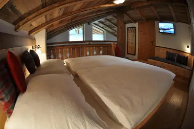 Ein Bett oder Betten in einem Zimmer der Unterkunft Chalet Freiraum