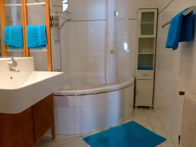 Ein Badezimmer in der Unterkunft Appartment Almenliesl