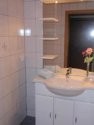 Ein Badezimmer in der Unterkunft Ferienwohnungen Kern