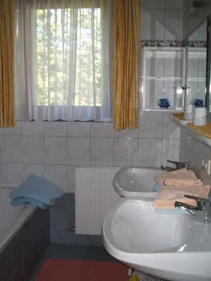Ein Badezimmer in der Unterkunft Ferienwohnung Mützengruß