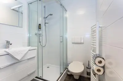 Ein Badezimmer in der Unterkunft Hotel Landhaus Lungau