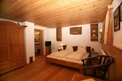 Ein Sitzbereich in der Unterkunft Ferienhaus Abendstille