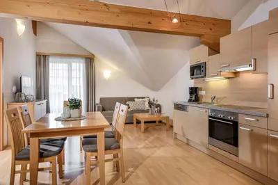 Küche/Küchenzeile in der Unterkunft Appartements Salzburgerhof