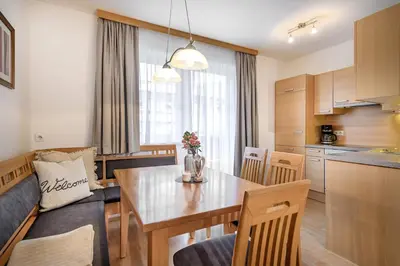 Küche/Küchenzeile in der Unterkunft Appartements Salzburgerhof