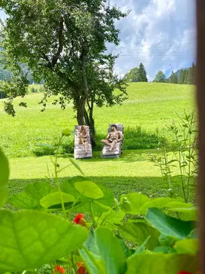 Ein Garten an der Unterkunft Wimmhof