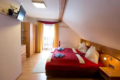 Ein Bett oder Betten in einem Zimmer der Unterkunft Gästehaus Biobauernhof Mandl