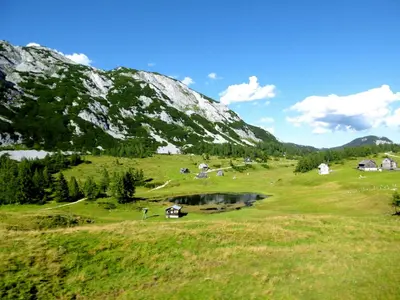 Naturlandschaft in der Nähe des Chalets