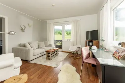 Ein Sitzbereich in der Unterkunft Alpin Appartement Reinhard Tritscher