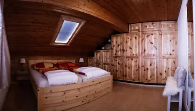 Ein Bett oder Betten in einem Zimmer der Unterkunft Pepi‘s Apartment