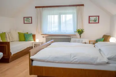 Ein Bett oder Betten in einem Zimmer der Unterkunft Ferienwohnung Meliessnig
