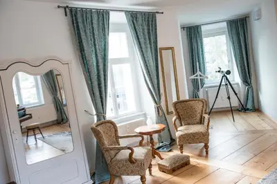 Ein Sitzbereich in der Unterkunft Apartments Hoferhaus - Your Austrian Home