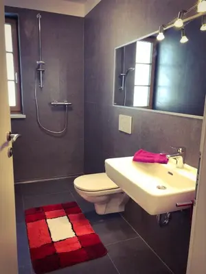Ein Badezimmer in der Unterkunft Bergblick