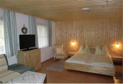 Ein Bett oder Betten in einem Zimmer der Unterkunft Bunzbauernhof