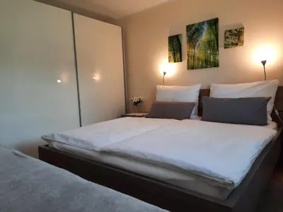 Ein Bett oder Betten in einem Zimmer der Unterkunft Ferienwohnungen Wimmer