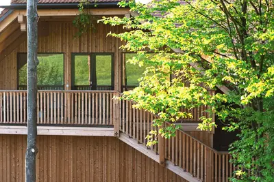 Ein Balkon oder eine Terrasse in der Unterkunft Auszeit beim Oswald