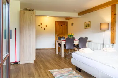 Ein Bett oder Betten in einem Zimmer der Unterkunft Almhaus Alpenrose Postalm