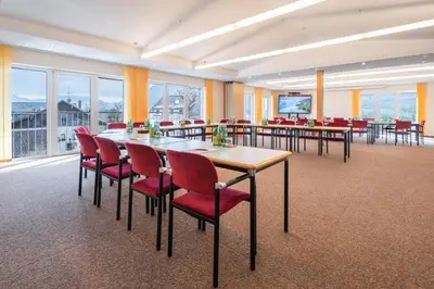 Der Geschäftsbereich oder Konferenzraum in der Unterkunft Hotel Haberl - Attersee