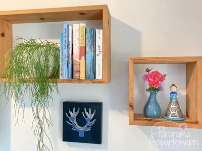 Die Bibliothek in der Ferienwohnung