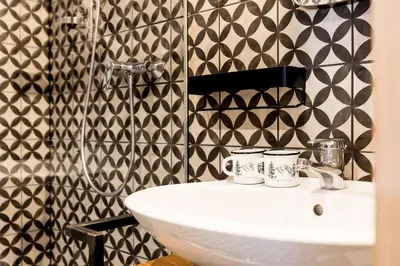 Ein Badezimmer in der Unterkunft Peakini Farmhaus