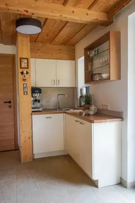 Küche/Küchenzeile in der Unterkunft Haus am Wald