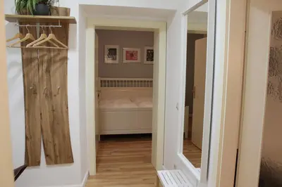 Ein Bett oder Betten in einem Zimmer der Unterkunft City Apartment Schladming