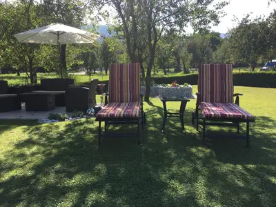 Ein Garten an der Unterkunft Gästehaus Kloibergütl