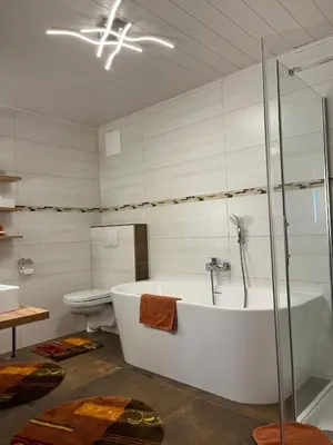 Ein Badezimmer in der Unterkunft Gästehaus Kloibergütl