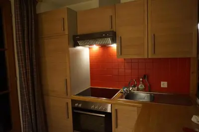 Küche/Küchenzeile in der Unterkunft Appartements Huber