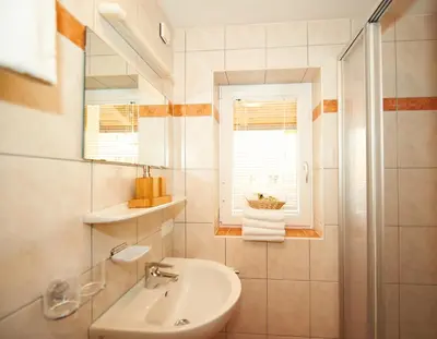 Ein Badezimmer in der Unterkunft Appartementhaus Gratz