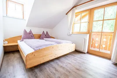 Ein Bett oder Betten in einem Zimmer der Unterkunft Ferienhaus Ennsling