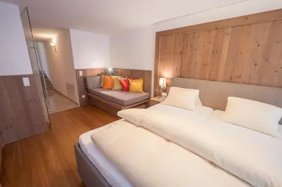 Ein Bett oder Betten in einem Zimmer der Unterkunft Serner am See