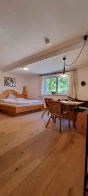 Ein Bett oder Betten in einem Zimmer der Unterkunft Serner am See