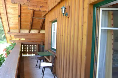 Ein Balkon oder eine Terrasse in der Unterkunft Ferienwohnung Zauner