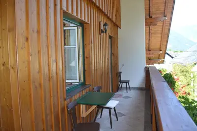 Ein Balkon oder eine Terrasse in der Unterkunft Ferienwohnung Zauner