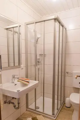 Ein Badezimmer in der Unterkunft Unterwötzlhof