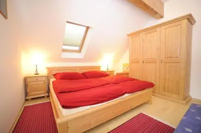Ein Bett oder Betten in einem Zimmer der Unterkunft Appartementhaus Hochegg