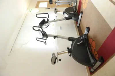 Das Fitnesscenter und/oder die Fitnesseinrichtungen in der Unterkunft Appartementhaus Hochegg