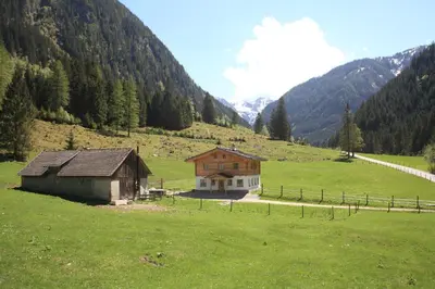 Naturlandschaft in der Nähe des Chalets