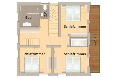 Grundriss der Unterkunft Die Postlehen-Alm