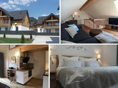 Ein Bett oder Betten in einem Zimmer der Unterkunft Leben!Pur - Alpenlofts