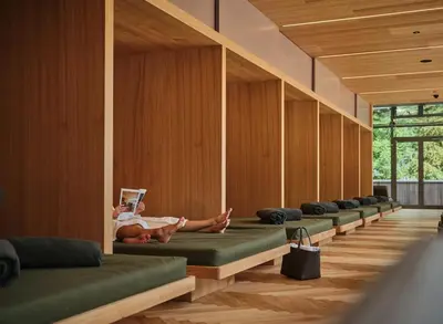 Ein Sitzbereich in der Unterkunft Sporthotel Wagrain