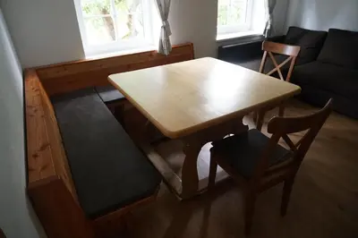 Ein Sitzbereich in der Unterkunft Wastlhof am Kreischberg