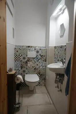 Ein Badezimmer in der Unterkunft Wastlhof am Kreischberg