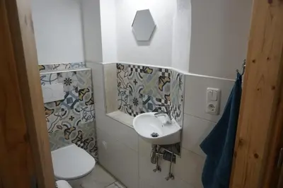 Ein Badezimmer in der Unterkunft Wastlhof am Kreischberg