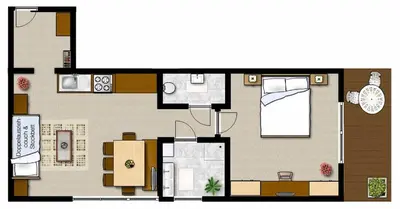 Grundriss der Unterkunft Appartements Hotel Gell